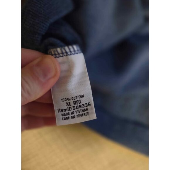 LL Bean mens pullover Henley sweatshirt XL - Picture 4 of 5